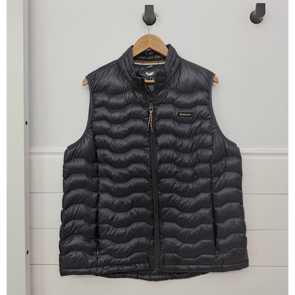 Men’s Ariat Idea Down Packackle Puffer Quilted Vest Size XXL